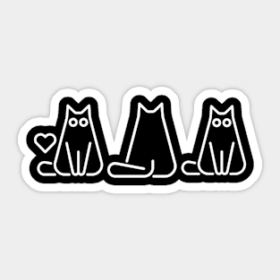 Cat lover, Cat Lover Gift, Funny Cat, Cute Cat Sticker